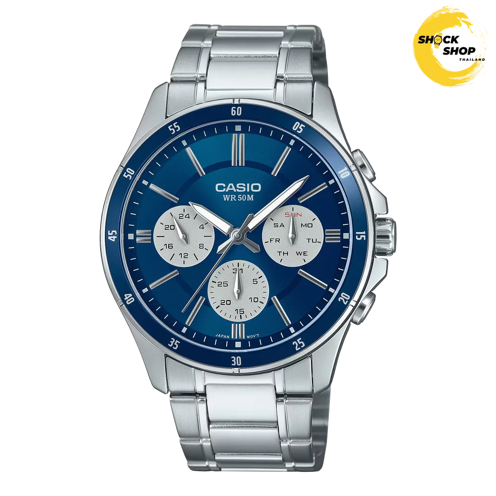 CASIO MTP-1374D-2A3VDF นาฬิกาผู้ชาย ของแท้