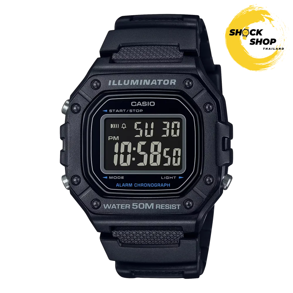 CASIO W-218H-1BVDF นาฬิกาผู้หญิง ของแท้