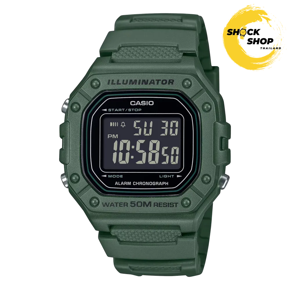 CASIO W-218H-3BVDF นาฬิกาผู้หญิง ของแท้