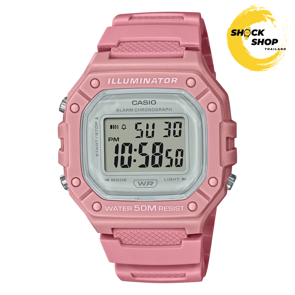 CASIO W-218HC-4AVDF นาฬิกาผู้หญิง ของแท้