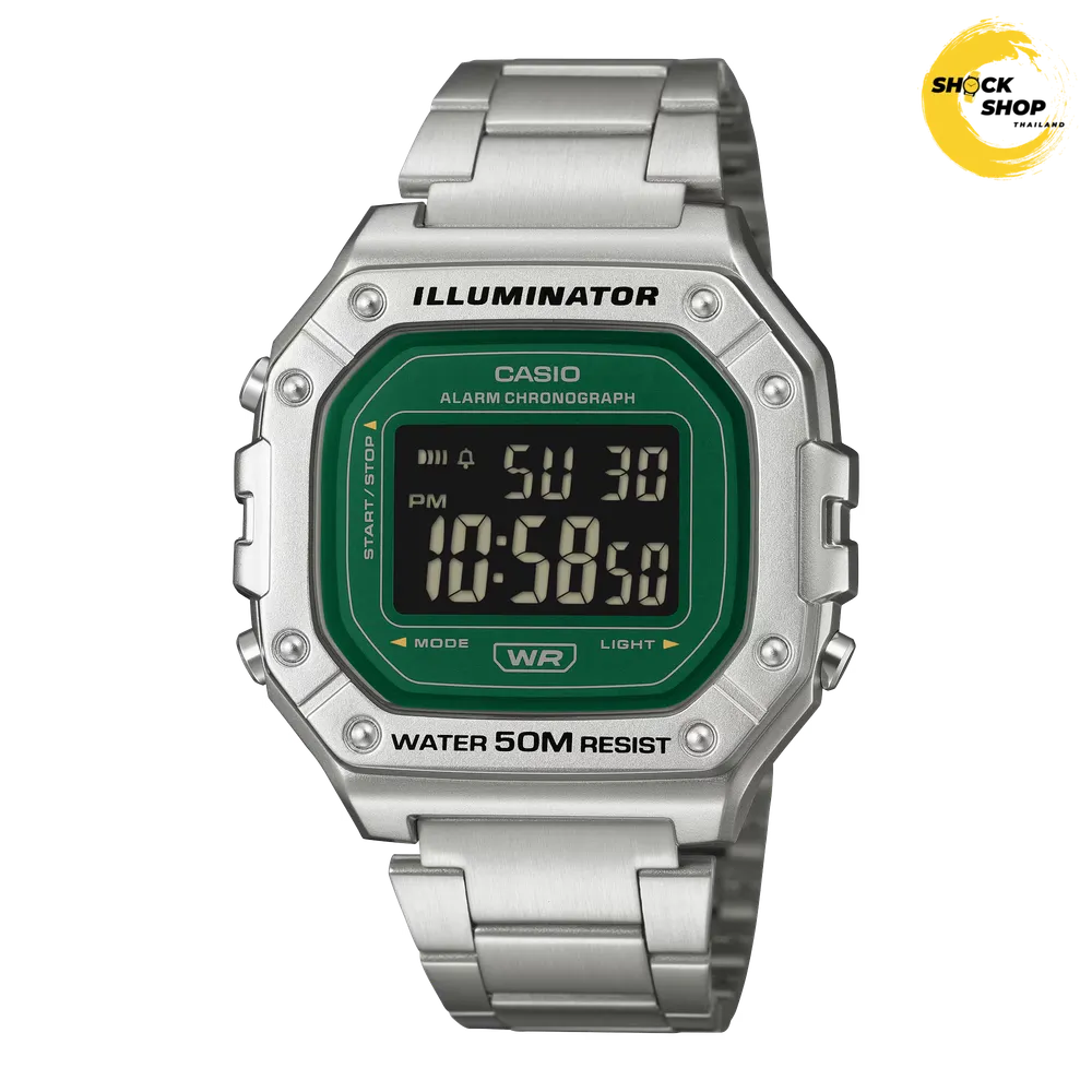CASIO W-218HD-3AVDF นาฬิกาข้อมือ ของแท้
