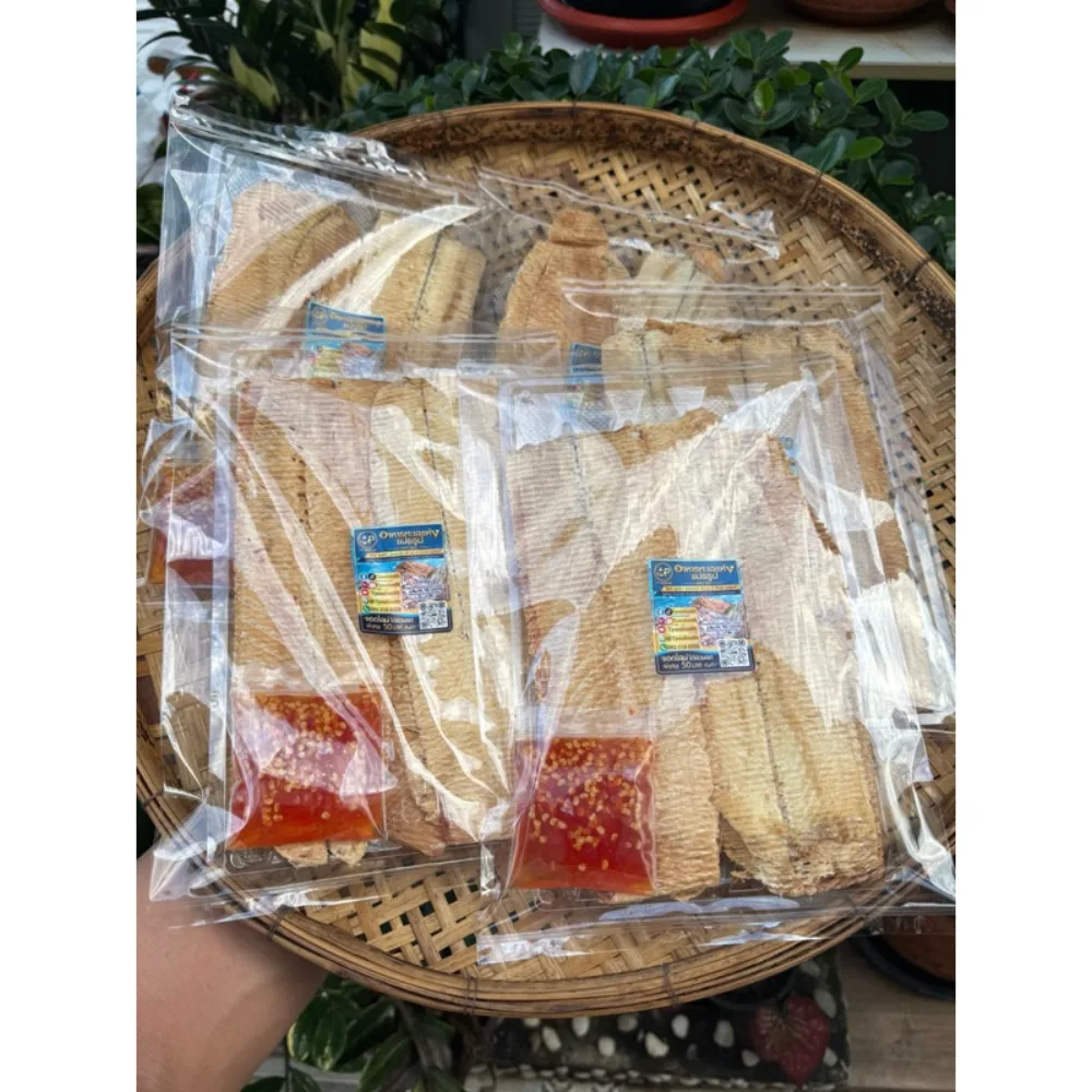 หมึกผ่าย่างบดแยกน้ำจิ้ม สดใหม่ ตัวสวย เนื้อหวานอร่อย ไม่เค็ม ส่งตรงจากโรงงาน 50ก. 99 บาท